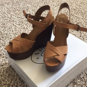 ALDO summer platform ankle strap heel